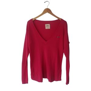 Hollister Long Sleeve Sweater Pink. Size Medium